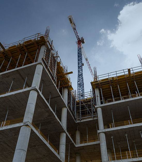 Construction Site with Crane